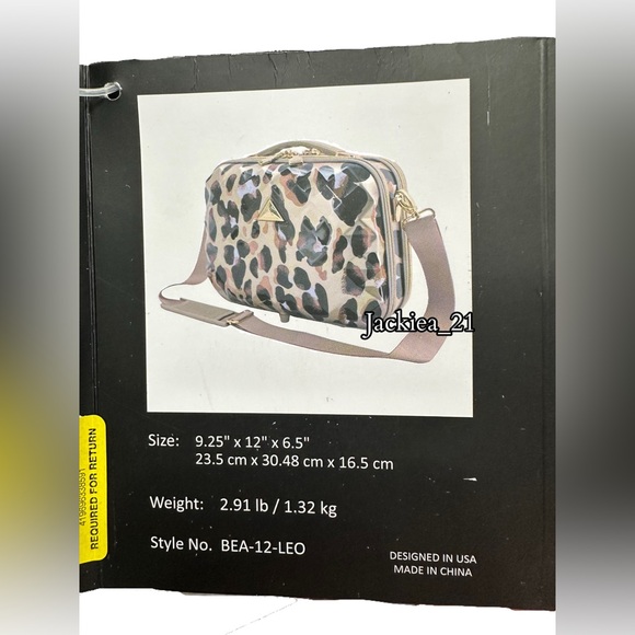 💙❤️ Leopard Print Cosmetic Bag - Picture 7 of 8